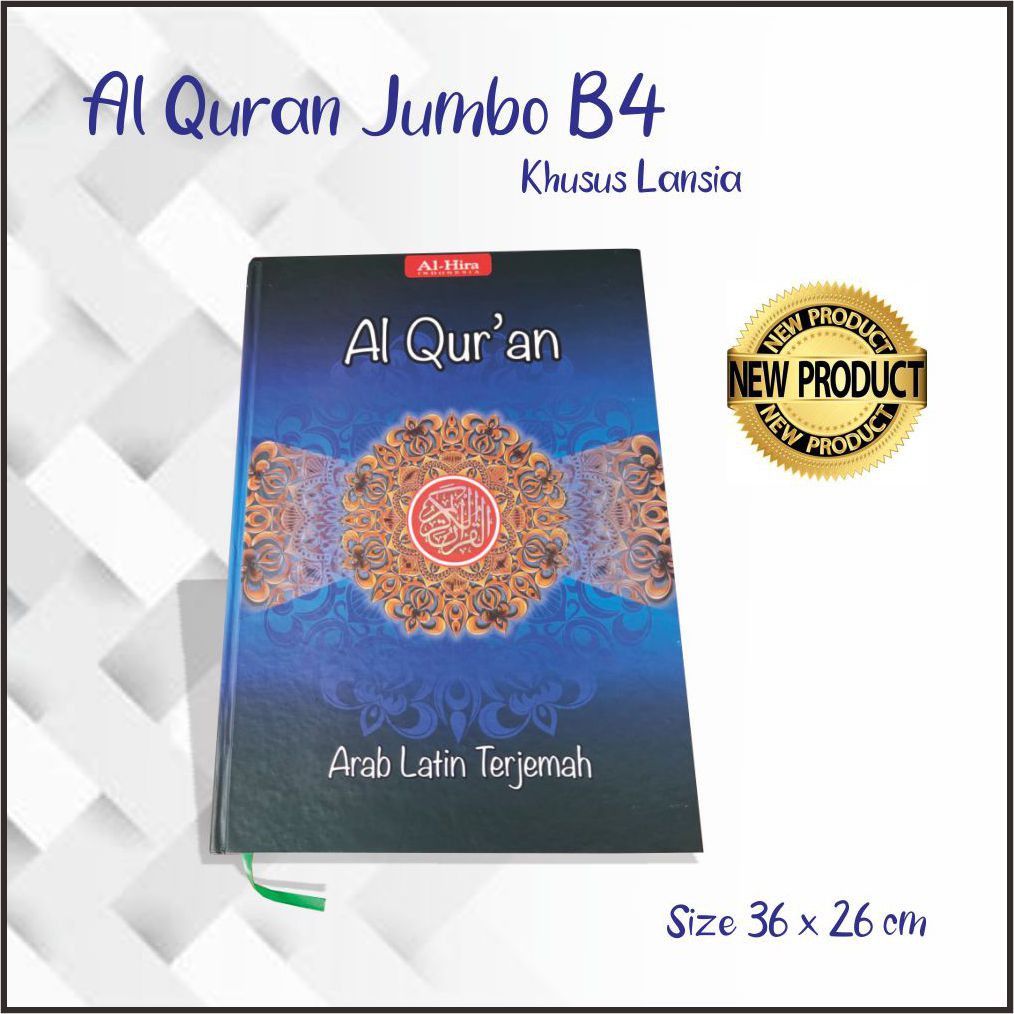 Alquran Al Mubarak Besar Untuk Lansia Arab Dan latin