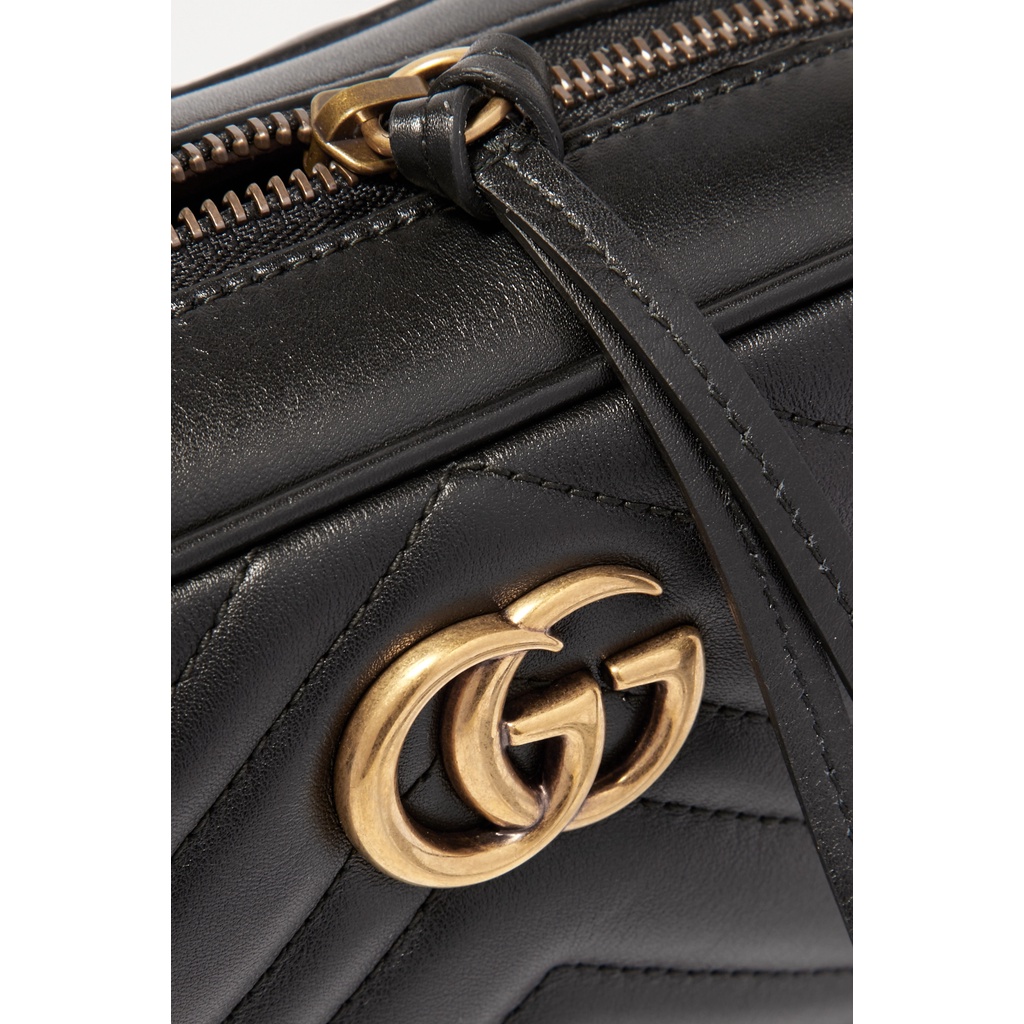 GG Marmont Mini Camera Bag Black GHW (18 x 12 x 6) 100% Original