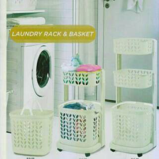Rak laundry Keranjang baju Rovega 3 susun Shopee Indonesia Rak laundry Keranjang baju Rovega 3 susun Shopee Indonesia
