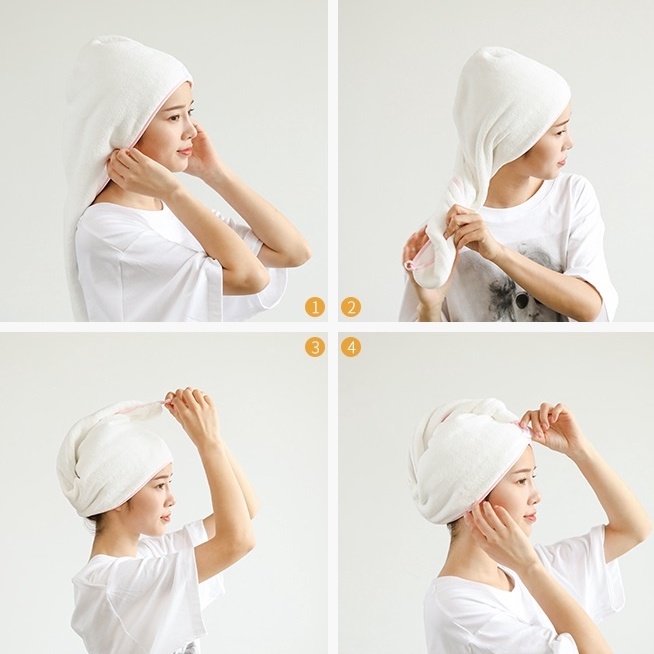 BRGUNIK Handuk Keramas Cepat Kering Bahan Microfiber/Handuk Turban /Magic towel/ Head Towel Fast Dry Hair R523