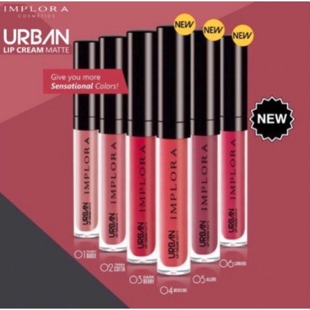 IMPLORA Urban Lip Cream Matte Original BPOM - Lipcream Surabaya-1