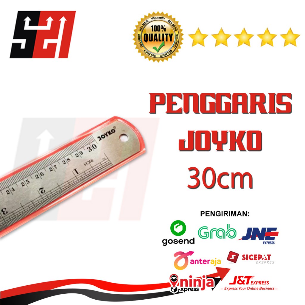 

Penggaris Joyko Stainless Steel 30cm