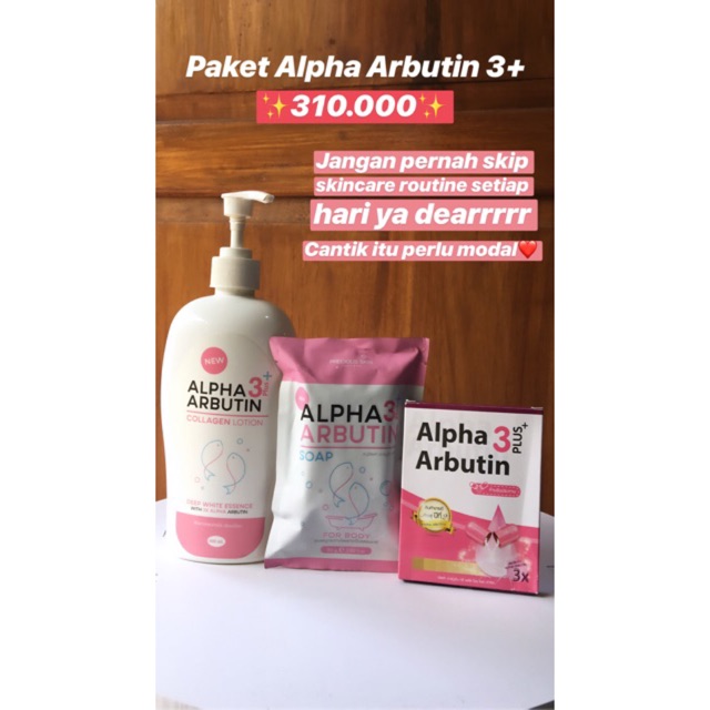 Paket Alpha Arbutin 3+