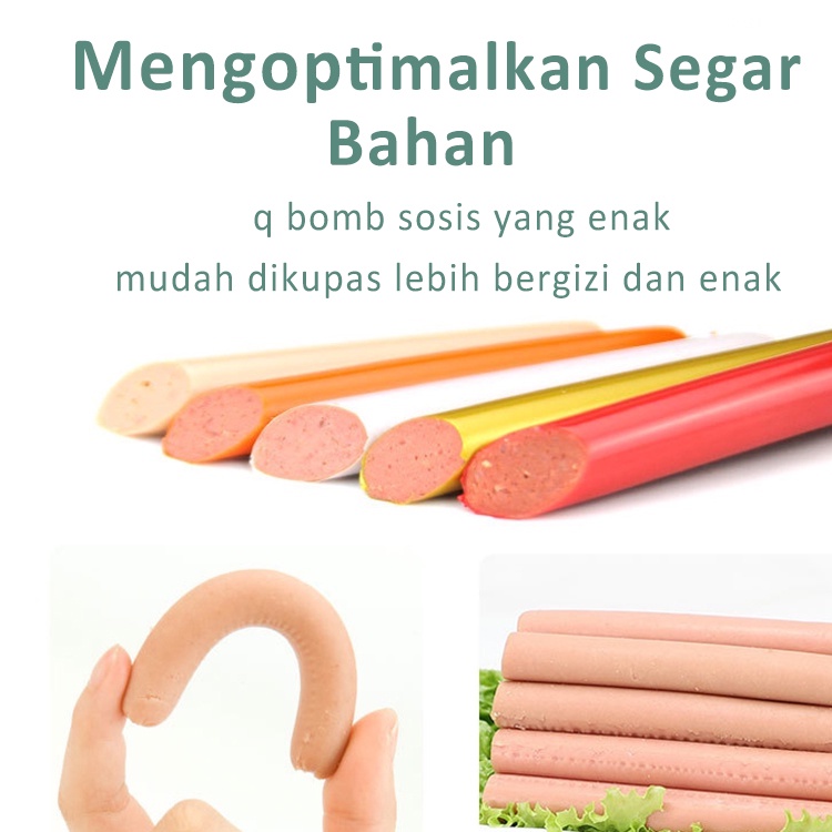 Snack Kucing vitamin makanan anjing  15 gram sosis Makanan hewan peliharaan yang bergizsnack Kucing hewan peliharaan sosis anjing 15g/batang sosis ham anjing kecil bisa untuk pelatihan hewan