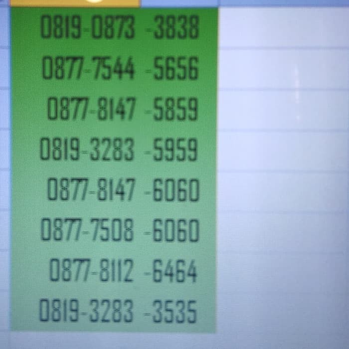 Nomor xl cantik murah abab mei