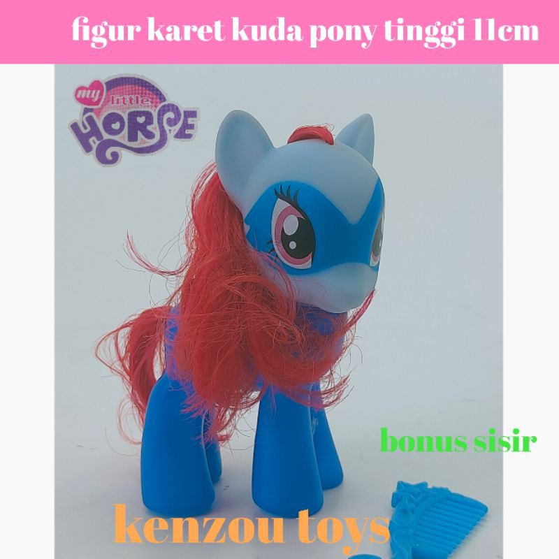 mainan figur karet little horse