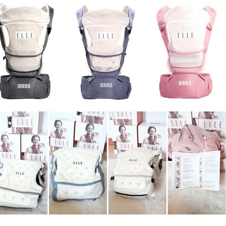 Grey / Khaki / Pink - Baby Carrier 