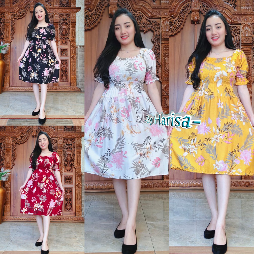 Dress Sabrina Clary flower Rayon Super