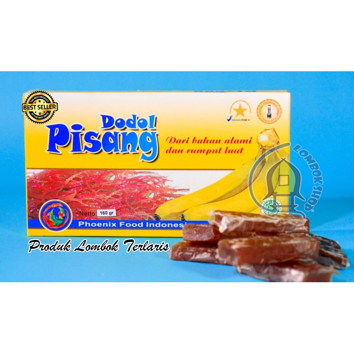 

Dodol Rumput Laut Phoenix Rasa Pisang Khas Lombok 160 Gram