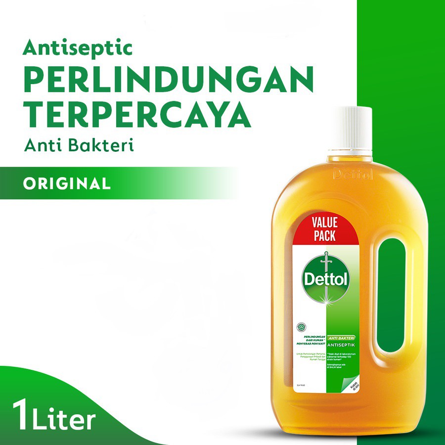 Jual Dettol Cairan Antiseptik 1 Liter Shopee Indonesia