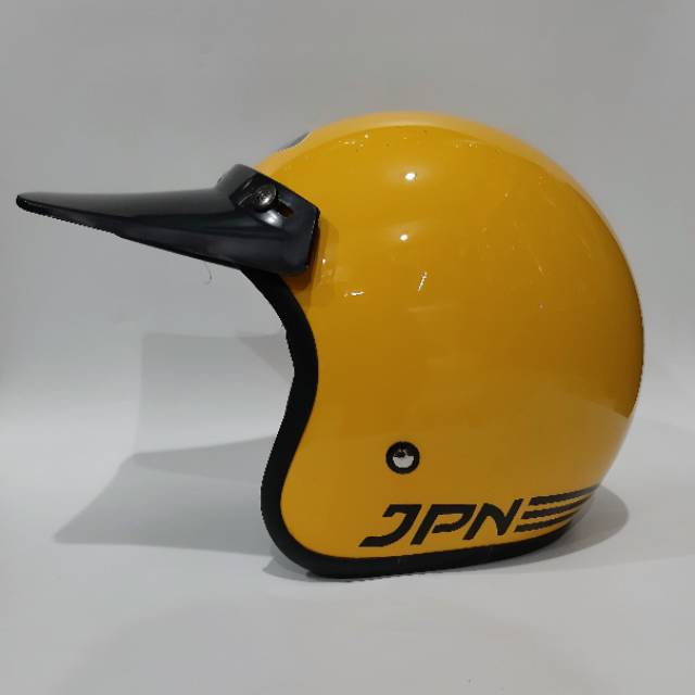 Helm Jpn Retro Arc Kuning Golkar Gloss pet panjang