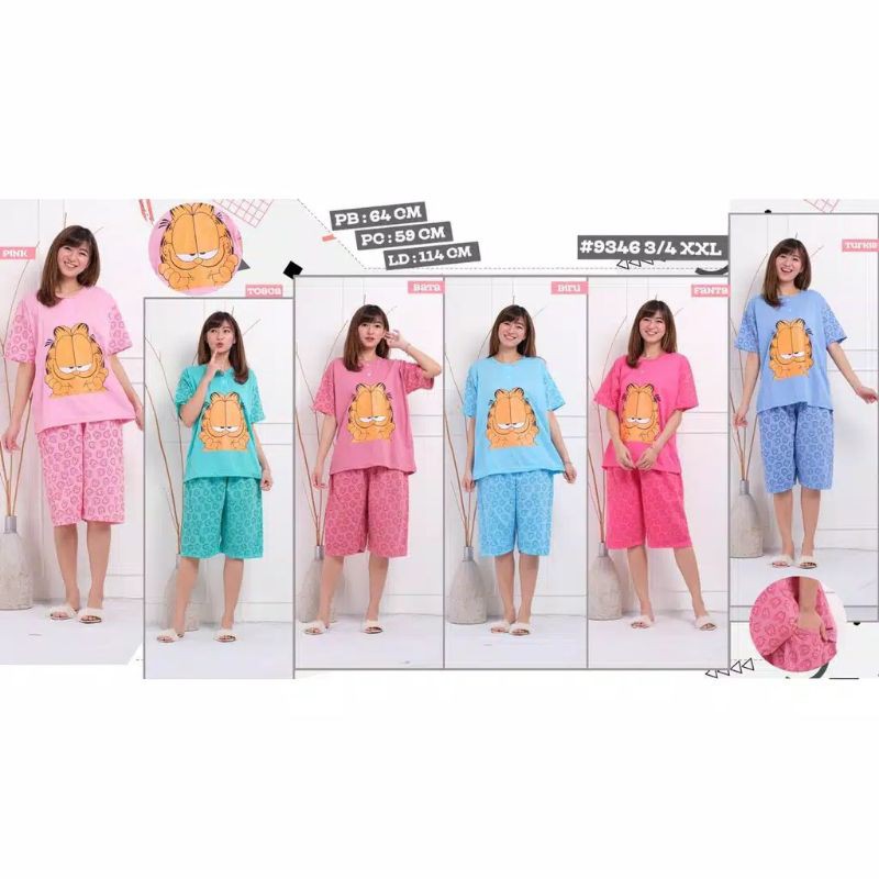 setelan babydoll  jumbo/set baju tidur jumbo