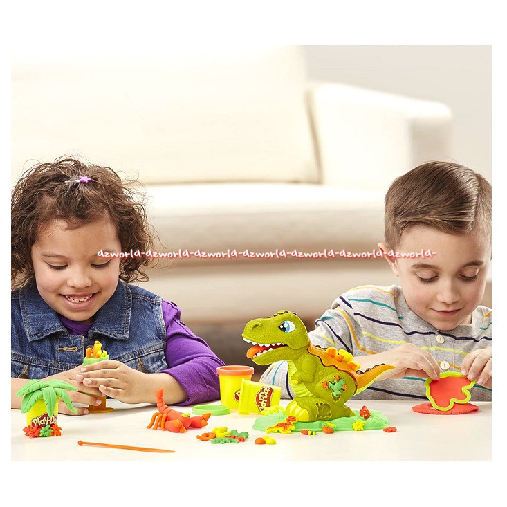 Play-Doh Rex The Chomper Mainan Lilin PlayDoh Trex Dinosaurus Dengan Cetakan Dino