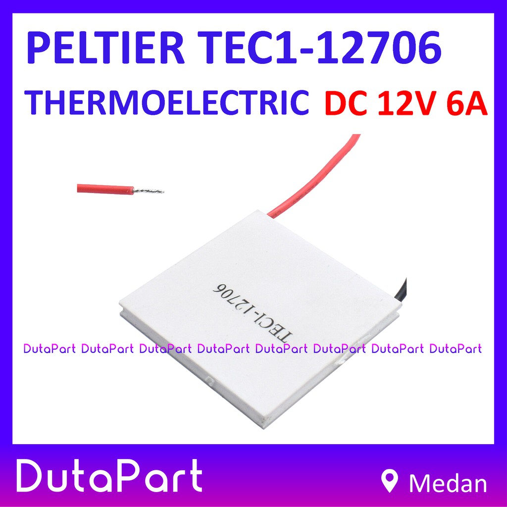 Peltier TEC1-12706 TEC1 12706 Thermoelectric Keramik Element DC 12V 6A