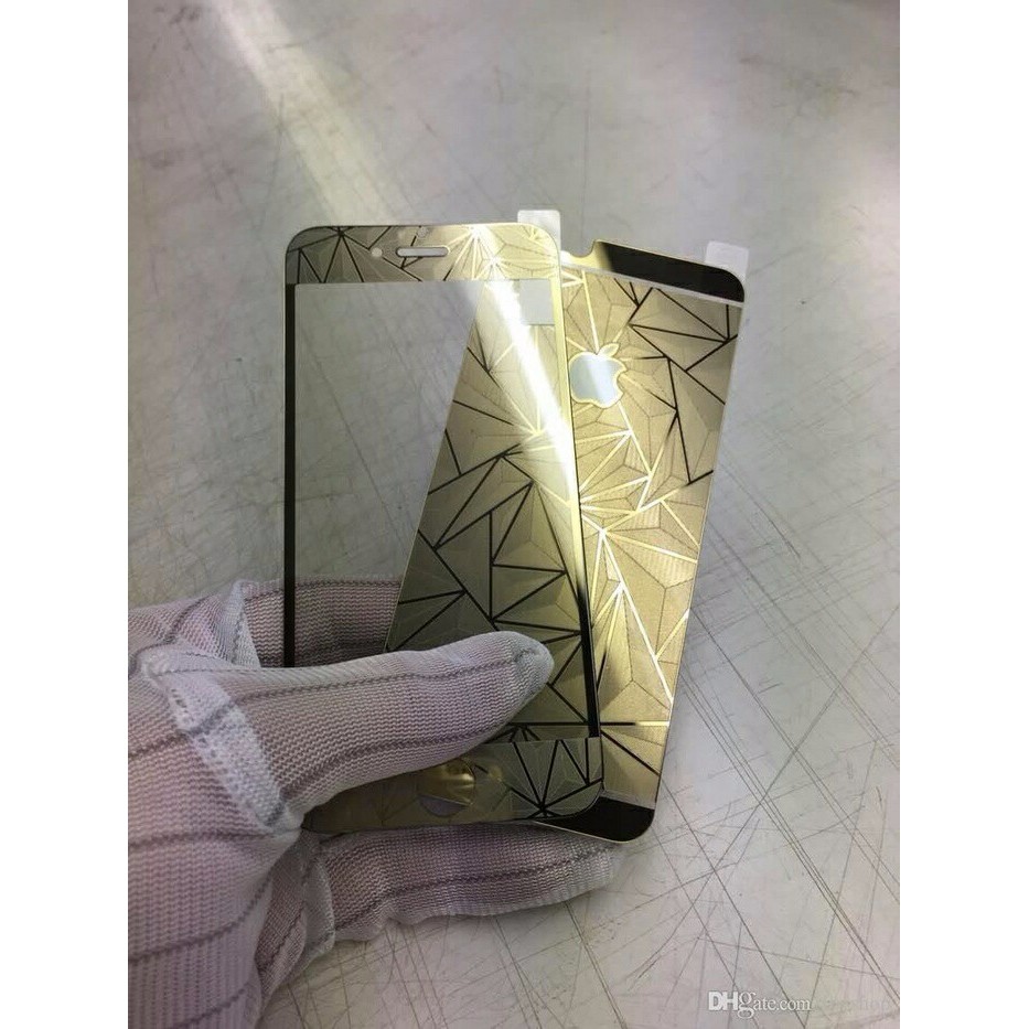 Genji Iphone 5 Diamond Gold Tempered Glass