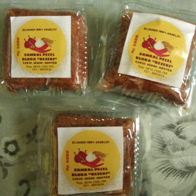 

Sambel pecel "Rezeki", blora