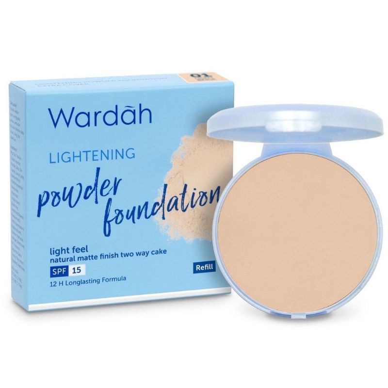 WARDAH LIGHTENING POWDER FOUNDATION LIGHT FEEL (REFILL  12gr