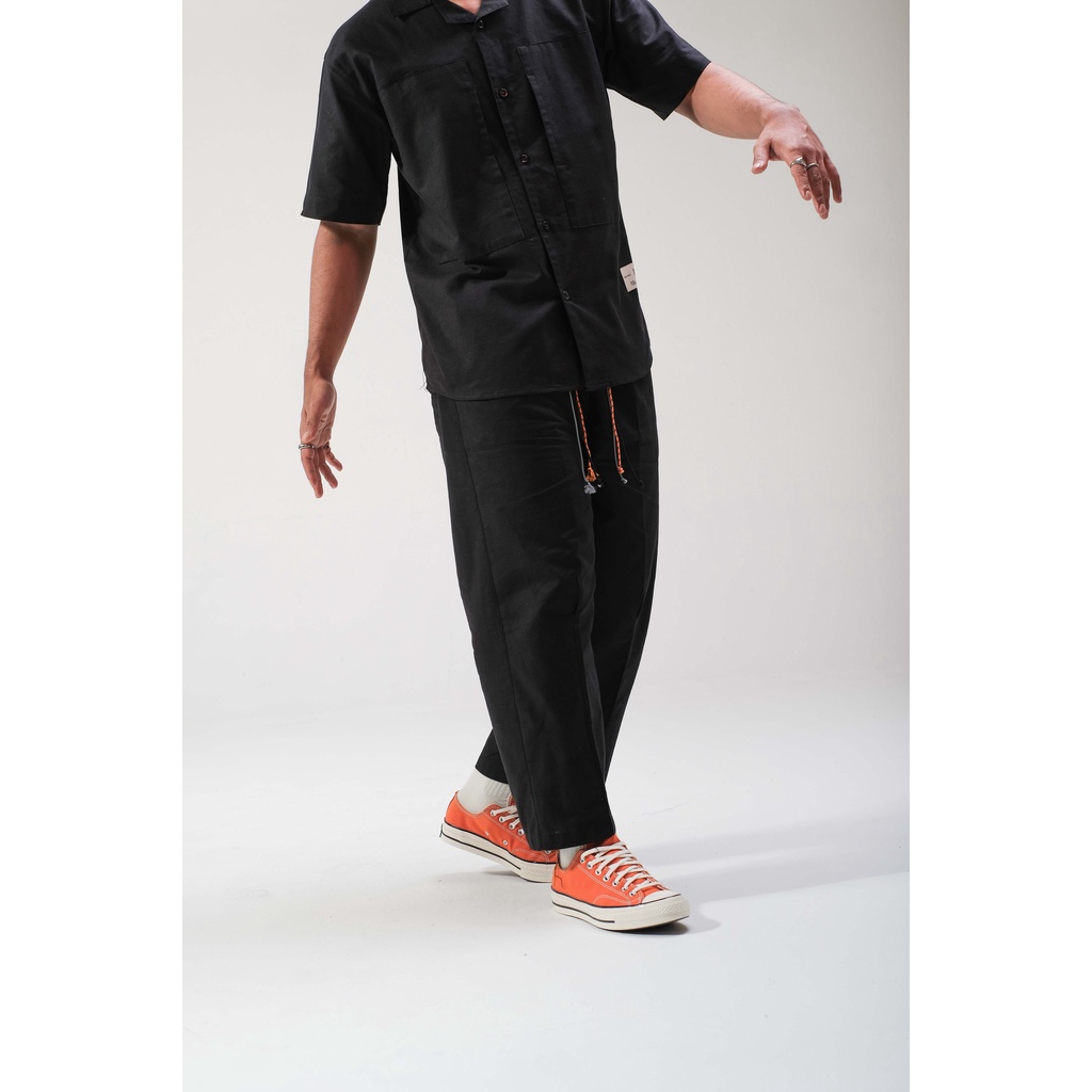 JAVAJONES OneSet Linen Shirt n Baggy Pants | Kemeja Celana Pria Wanita