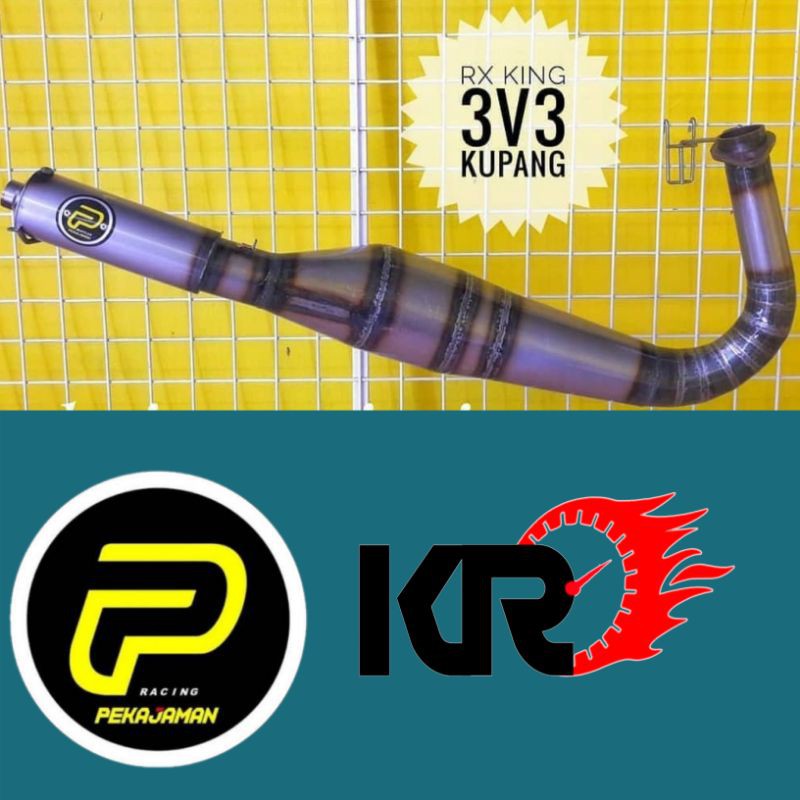 Knalpot Pekajaman Galvanish 3V3 Kupang RX King 100% Original