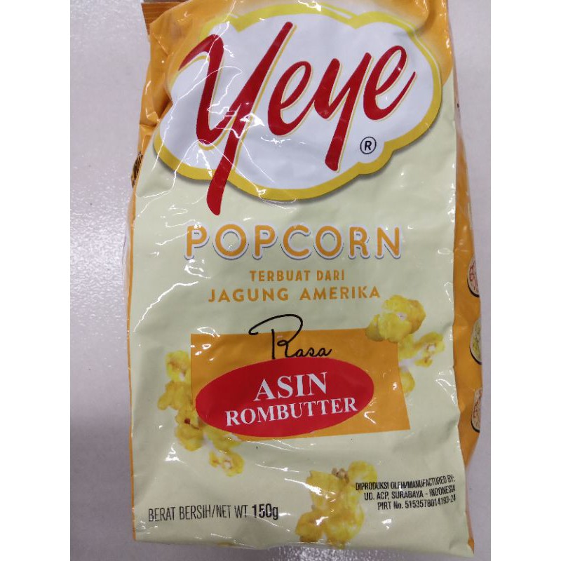 

yeye popcorn asin rhombutter 150gr