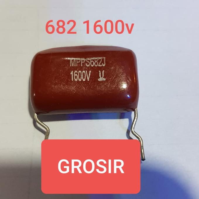 Kapasitor Tv 682 1600 682 1600V 1.6Kv Bukan 2000V 2Kv