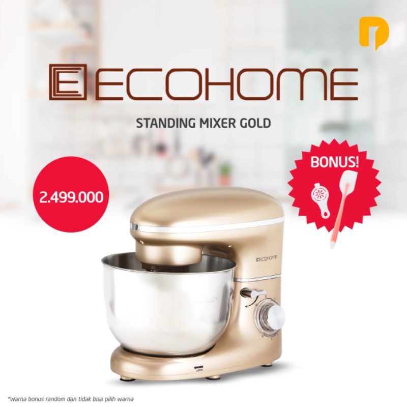Ecohome Standing mixer gold bonus spatula mixer duduk