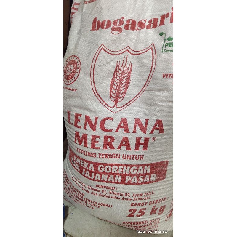 TERIGU LENCANA MERAH CURAH.UKURAN SATU KILO