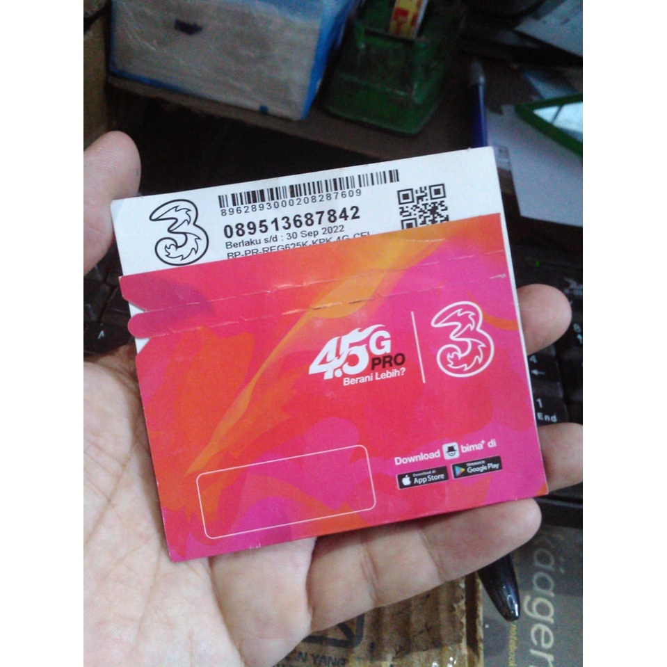 Kartu Perdana Tri Plus Kuota 12Gb Masa Aktif Kuota 30hari