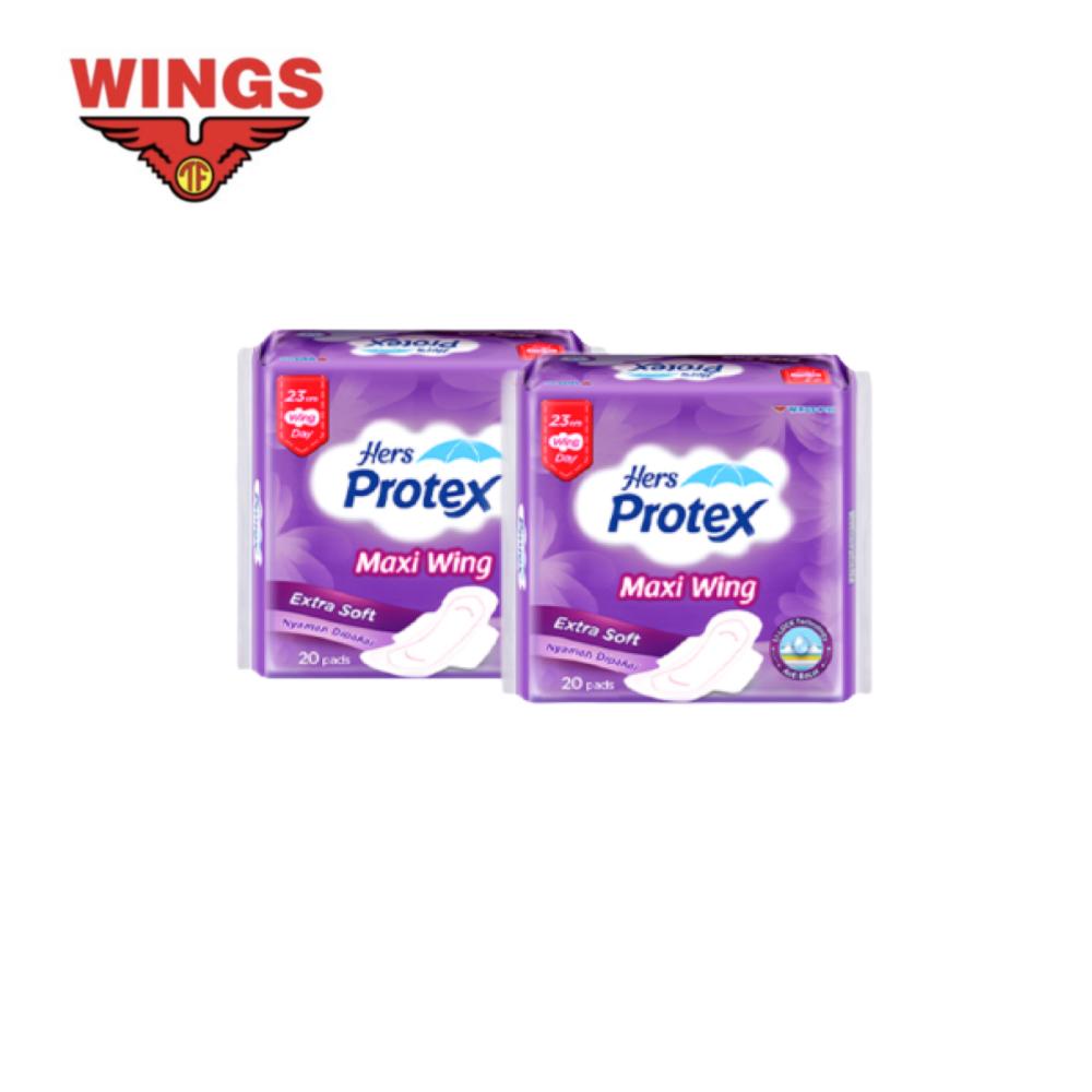 Hers Protex Softcare Pembalut Wanita Wing Bag Isi 20 Pcs x2