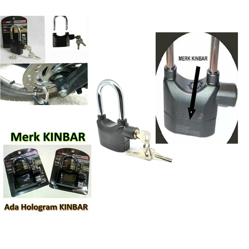 Barangunik2021- Gembok Alarm Anti Maling (Alarm lock , Kunci Gembok Alarm )