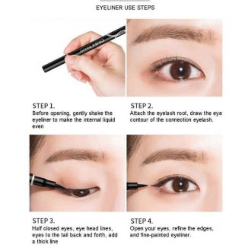 EYELINER DNM waterproof eyeliner pen pencil tahan lama hitam ORIGINAL