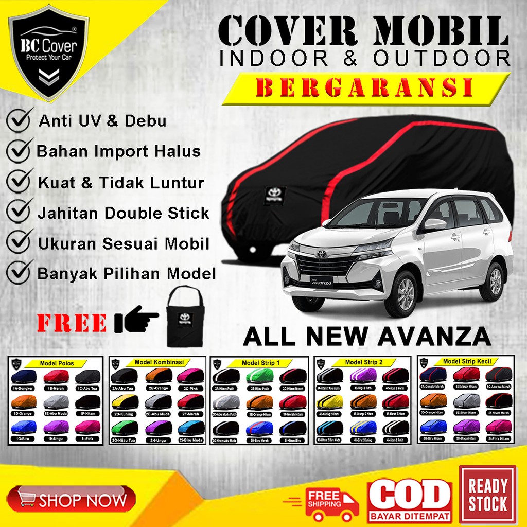 Body Cover Mobil All New Avanza Veloz / Sarung Mobil Avanza Veloz / Mantel Tutup Penutup Jas Pelindung Kerudung Mantol Selimut Toyota Avansa Velos Outdoor