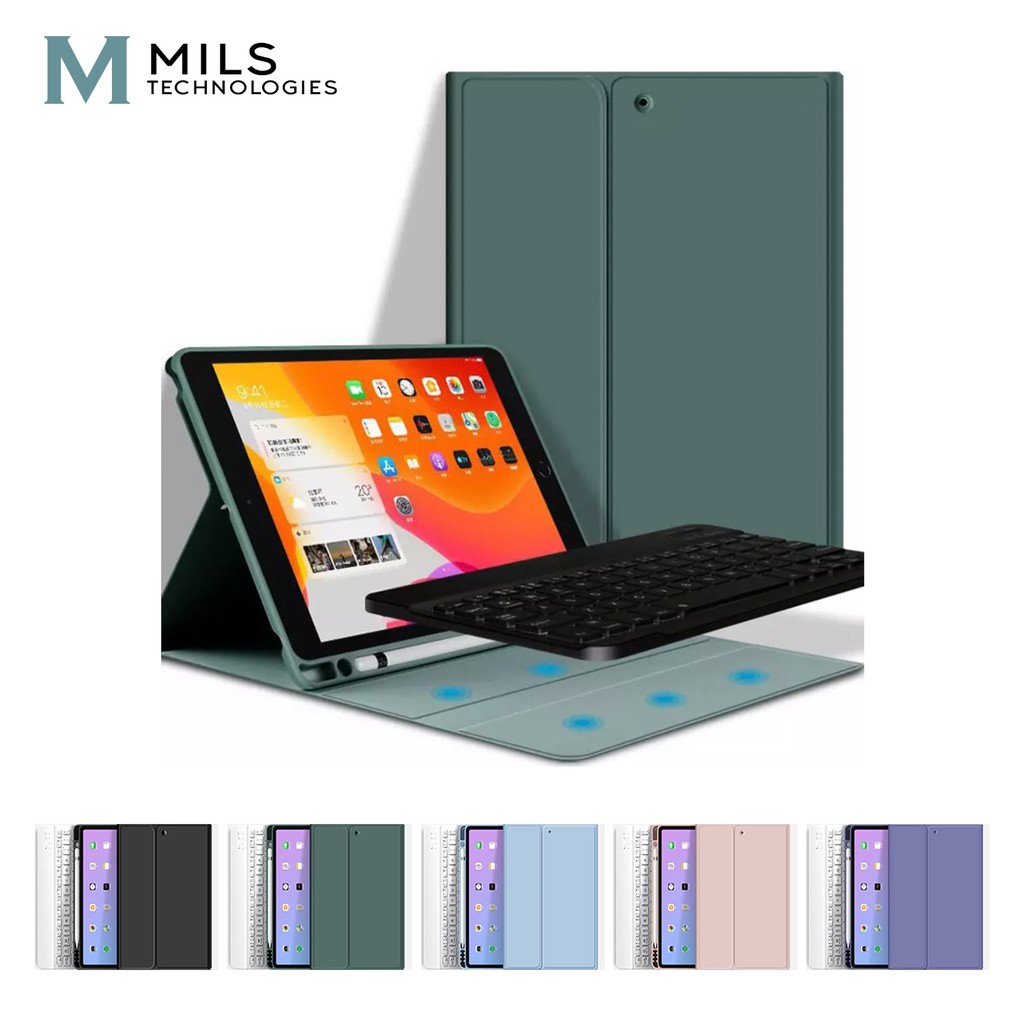 MILS Technologies Bluetooth Keyboard Case iPad 6 7 8 Mini