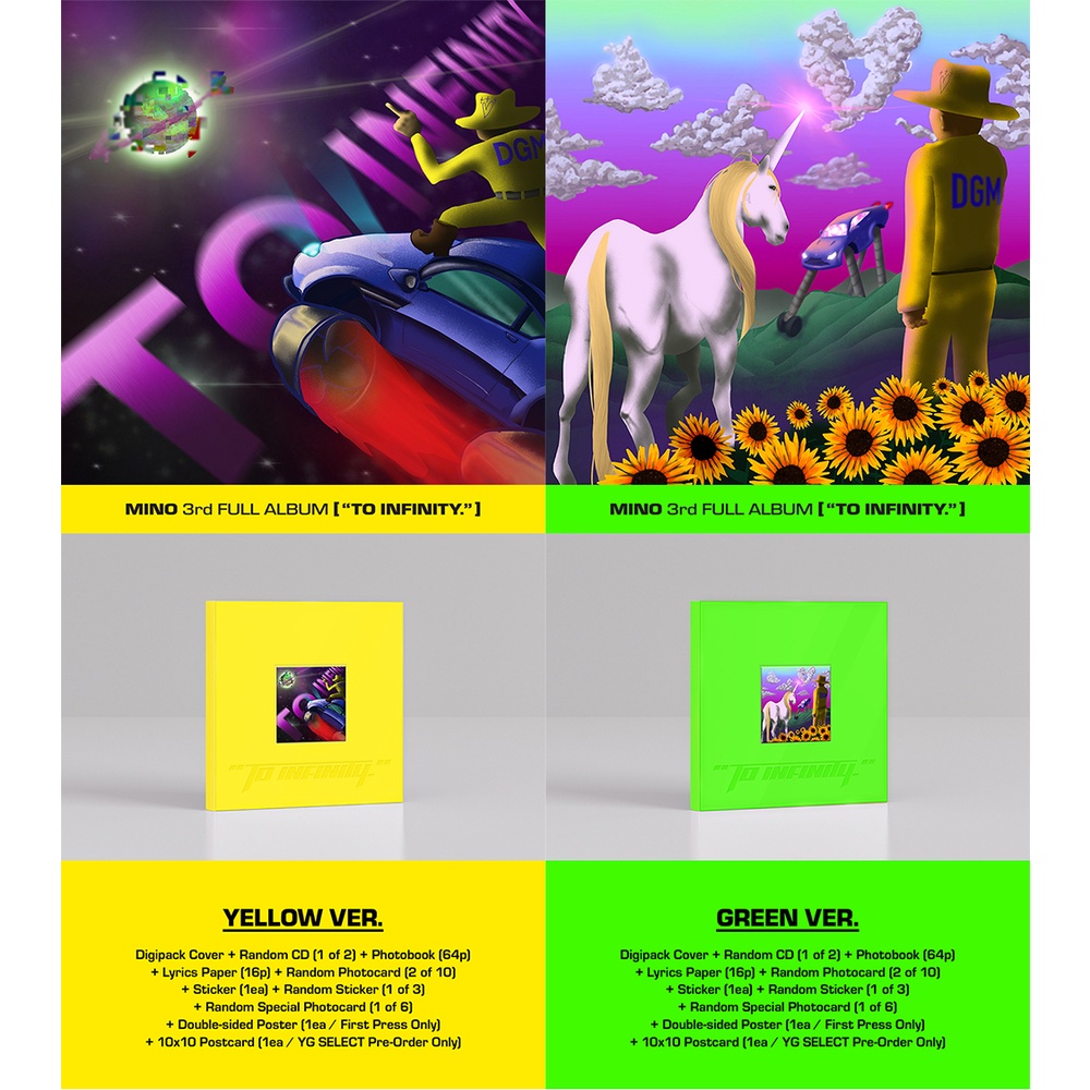 MINO - 3rd Full Album &quot;TO INFINITY.&quot; (CD / KiT)