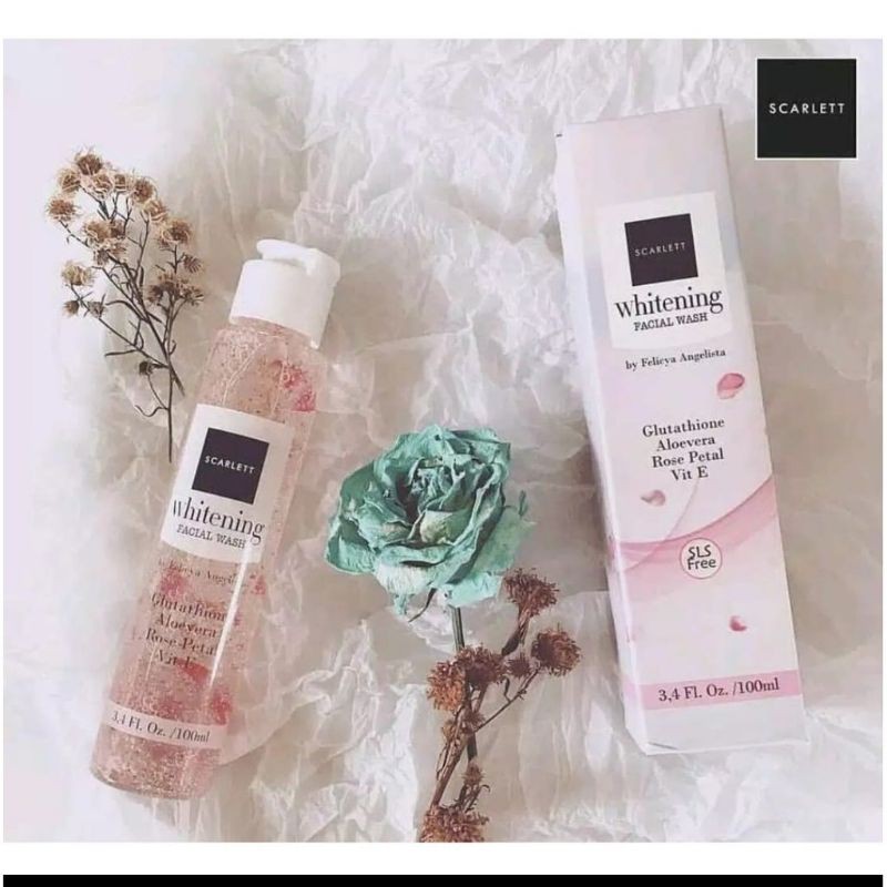 SCARLETT SCARLET WHITENING FACIAL WASH ORIGINAL SABUN WAJAH UNTUK SEMUA JENIS KULIT