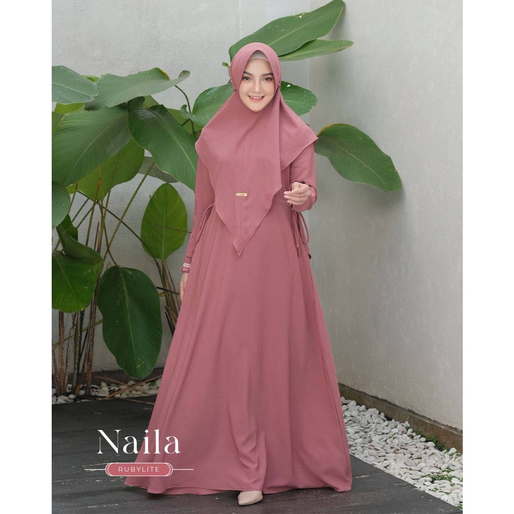 Gamis Dewasa Set Naila Syar'i By Denizer Daily