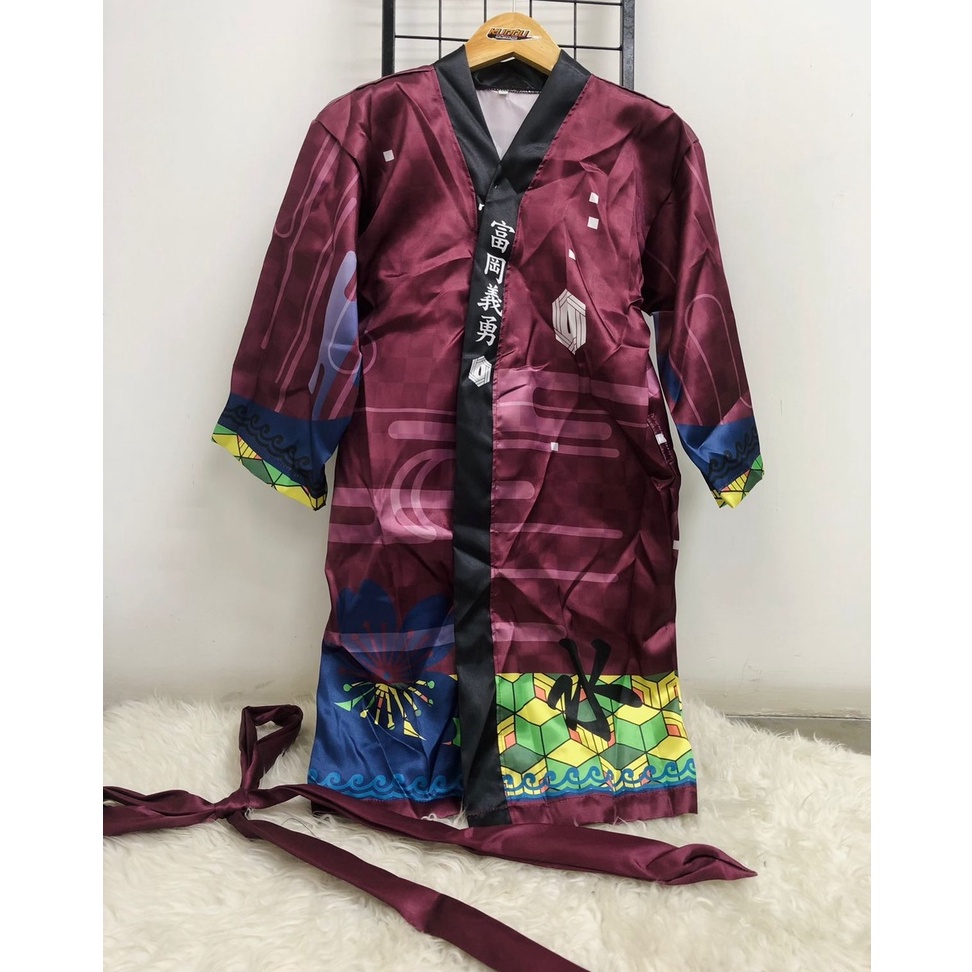 Kimono Tomioka Giyuu Mask Kimono Tomioka Giyuu MAnime Manga Kimetsu No Yaiba Premium Unisex