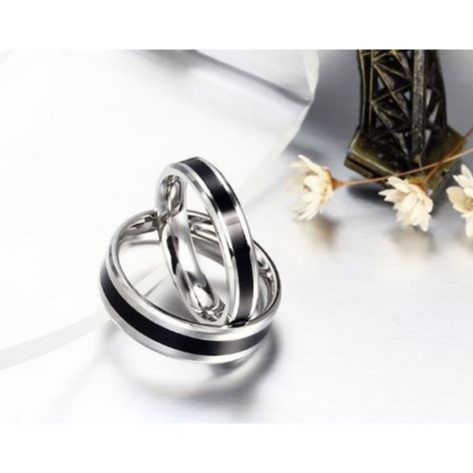 Cincin Couple / Tunangan / Nikah / Pasangan / Titanium C045