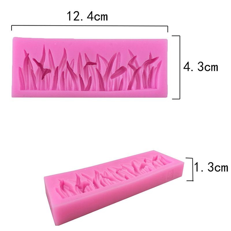 New DIY 3D Cake Decorating Grass Shaped Fondant Sugar Cake Silicone Mold Art Tools