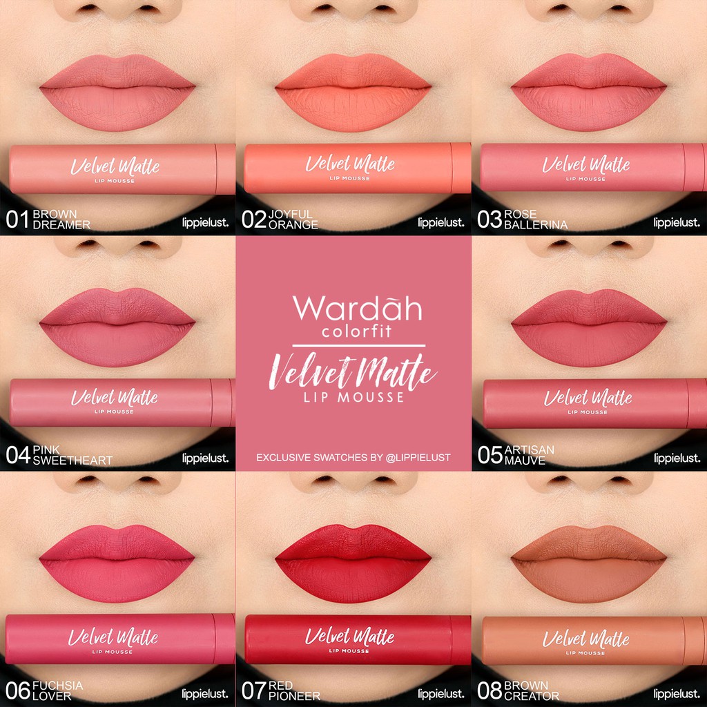 ❤️Glamouroseshop❤️ Wardah Colorfit Velvet Matte Lip Mousse