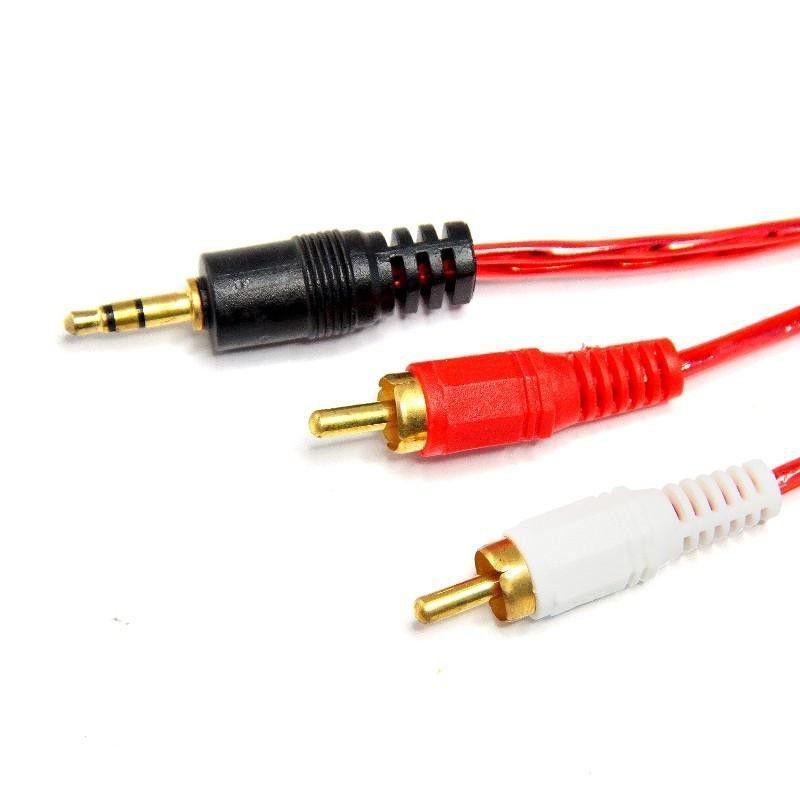 KABEL AUDIO PANJANG 1,5 meter KABEL AUX RCA 2in1