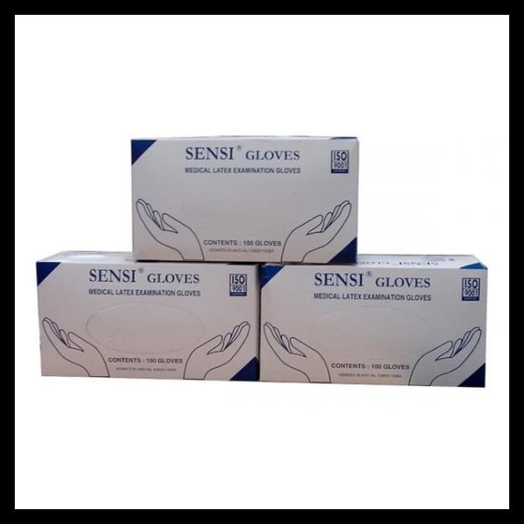 SENSI GLOVES / SARUNG TANGAN KARET SENSI TERJAMIN