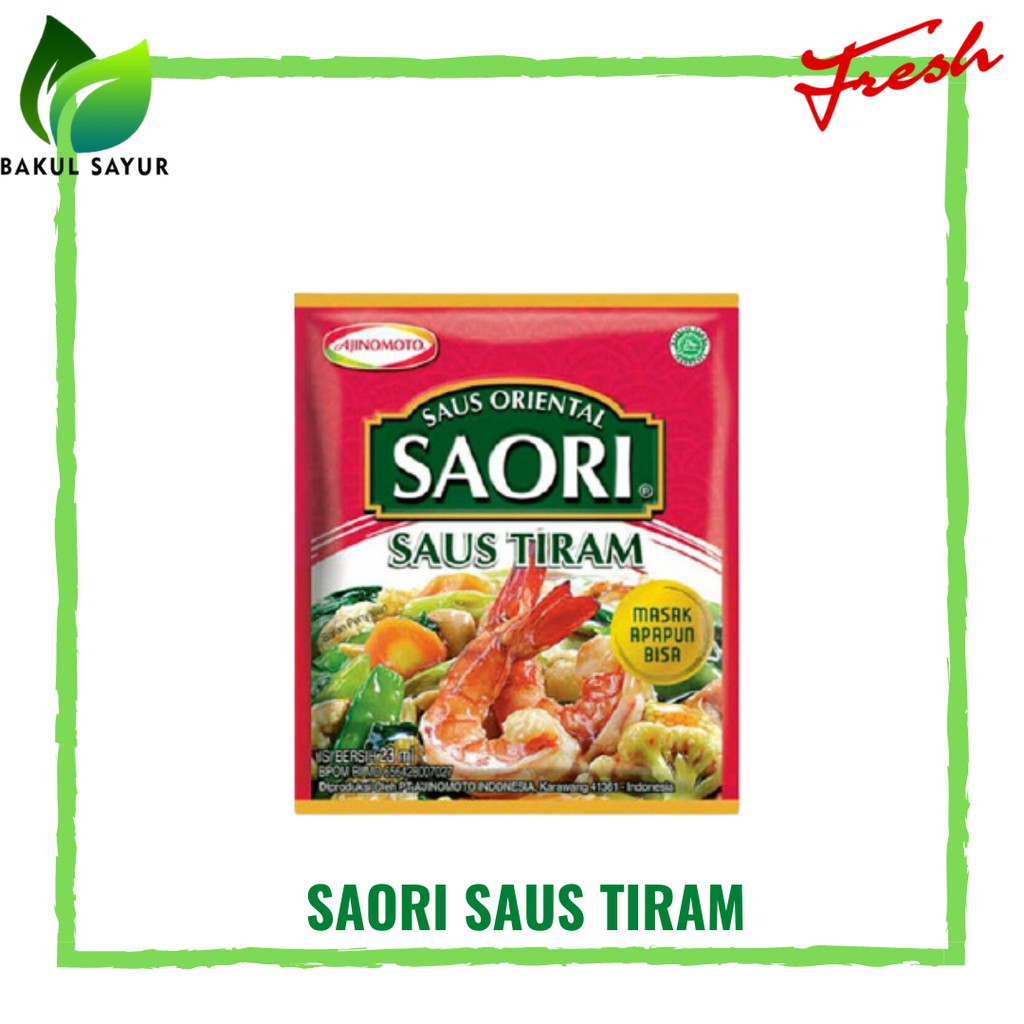 

SAORI SAUS TIRAM - SAYUR SEGAR JAKARTA TIMUR