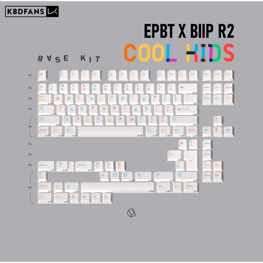COOL KIDS KEYCAPS SET R2 EPBT X BIIP - Original EPBT