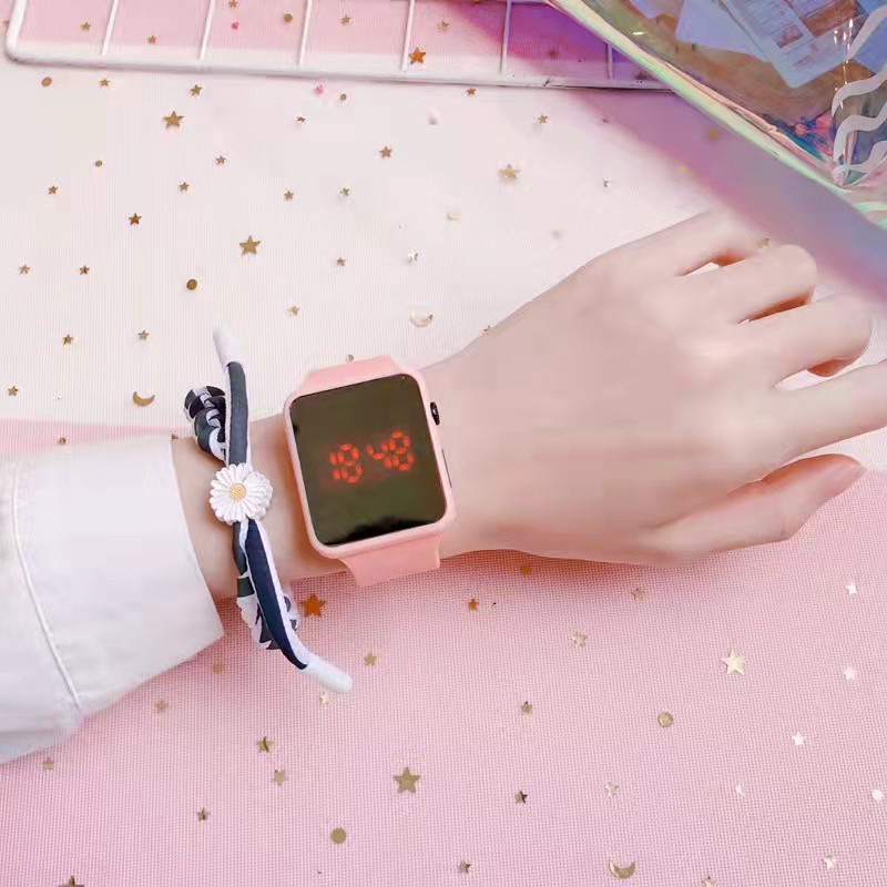 cod☜☞ready jam tangan LED Digital wanita / jam LED watch / jam tangan kekinian LED Digital / jam led lagilaku