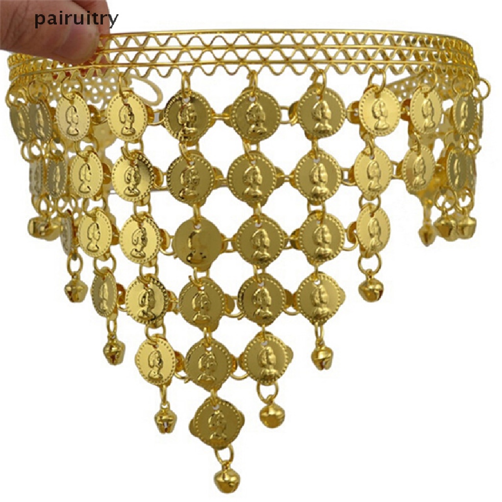 Prt Bandana Rambut Wanita Desain Koin Sequin Untuk Kostum Belly Dance PRT