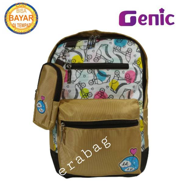 Tas Ransel GENIC Backpack Anak Sekolah Wanita 29358