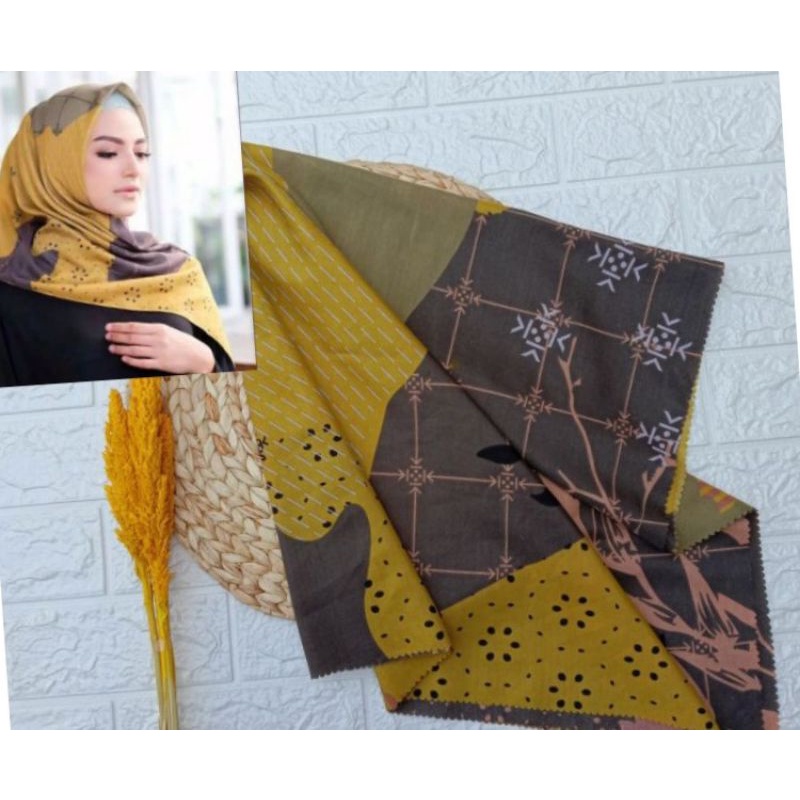 Hanifah Hijab Voal Segi Empat Premium Laser Cut