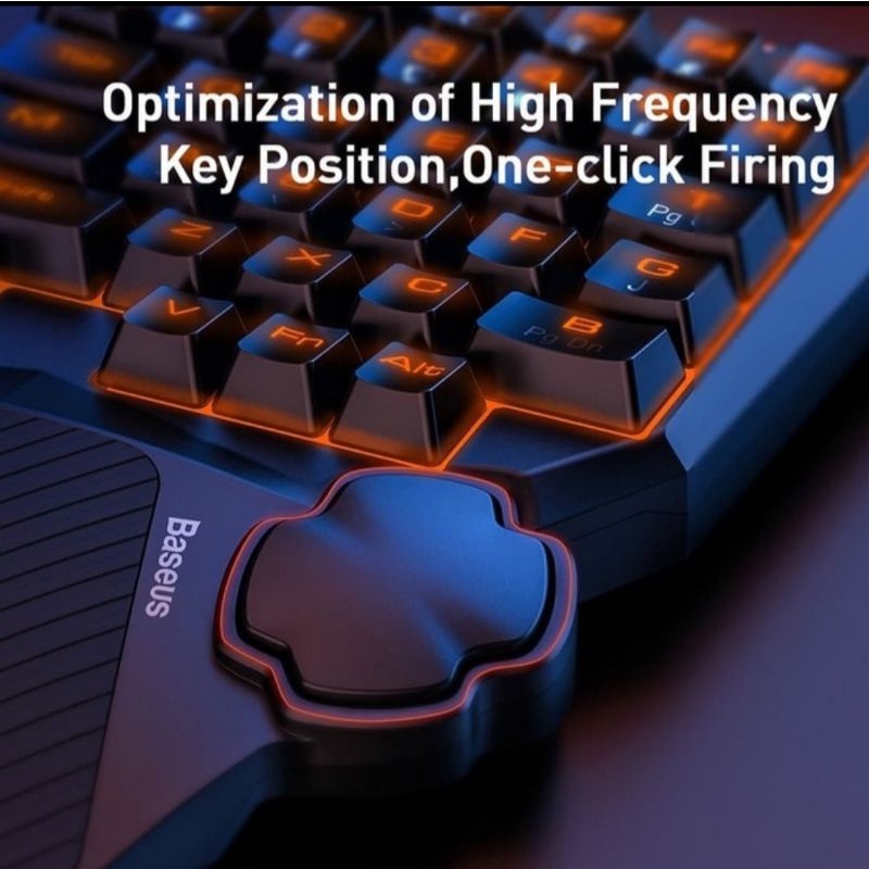 Baseus Keyboard Gaming Gamo Single One Hand Keyboard Game Komputer
