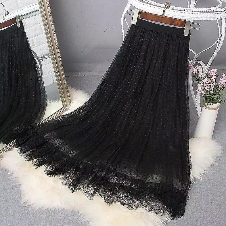 [KODE WCCZT] ROK PANJANG WANITA TUTU DOTI POLKADOT DEWASA BERKUALITAS DI JAMIN FULL RENDA BAWAH ( PO